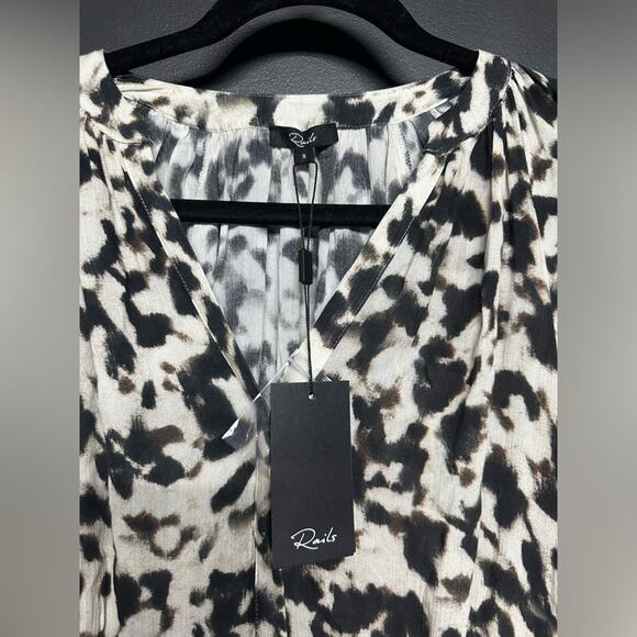 NWT Rails Tyra Dress Blurred Cheetah S - Picture 3 of 5